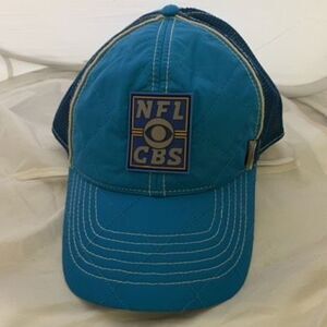 NFL on CBS Sports Blue Quilted Adjustable Cap Hat *New*